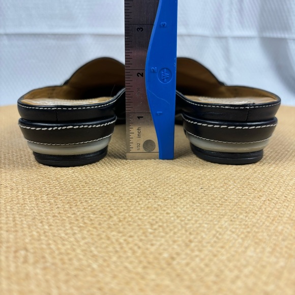 Cole Haan x Nike Air | Womens Black Leather Slip On Mules | Size 7.5 - Picture 8 of 14